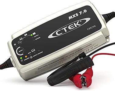 CTEK MXS 7.0 Chargeur de batterie entirement automatique (Charge, maintient et reconditionne les batteries auto, roulotte, camping-car) 12V, 7 Amp ? prise EU