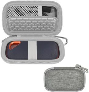 Hard Case Compatible with SanDisk Extreme PRO 500GB 1TB 2TB 4TB Portable External SSD. Carrying Travel Holder for Crucial X8 Solid State Drive (Box Only)-Grey
