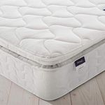 Silentnight Pillowtop Mattress | Zoned Spring System | Eco Comfort Cushioning | Quilted Cover | Medium Firm | Double