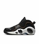 Nike Men's Air Zoom Flight 96 Basketball Shoe, Black/Valerian/Brown, 5.5 UK