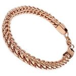 Stainless Steel Rose Gold Color Squ