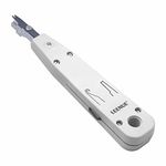 LEENUE Punch Down Tool Impact Krone Tool for Ethernet RJ45 Socket Cat5/Cat6/Ca6A Network Telephone Cable RJ11 Professional Terminal Insertion Tools with Hook and Blade Grey