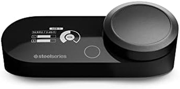 SteelSeries GameDAC Gen 2 Amplificateur Audio Hi-Res - ESS Sabre Quad-DAC - Élimination du Bruit par l’IA - Son Spatial 360° - Certifié Hi-Res - PC, PS5, PS4