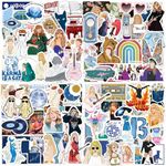 Stickers 200 Pcs Music Stickers, Pop Concert Aesthetic Sticker Pack, Waterproof Vinyl Stickers, Stickers for Water Bottle Laptop Kindle Phone Scrapbook Journal Skateboard Guitar Planner Scooter etc