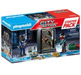 Playmobil 70908 City Action Starter Pack Police Bank Robbery, Suitable Playset for Children Ages 4+