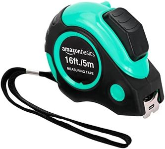 Amazon Basics Tape Measure - 16 Feet, Turquoise