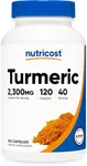 Nutricost Turmeric Curcumin with BioPerine and 95% Curcuminoids, 2300mg, 120 Capsules, Veggie Capsules, 767mg Per Cap, 40 Servings, Gluten Free, Non-GMO