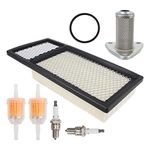 Carbhub 72368G01 Air Filter 26591G01 Oil Filter 72084-G01 Fuel Filter Spark Plug Kit Replace for EZGO TXT, Medalist 4 Cycle 295cc / 350cc Golf Cart 1994-2005