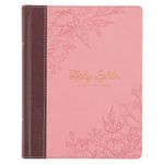 KJV Holy Bible, Note-Taking Bible, Faux Leather Hardcover - King James Version, Brown/Pink