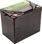 Interstate Batteries 12V 75Ah Deep Cycle Battery (DCM0075) Sealed Lead Acid Rechargeable SLA AGM (Insert Terminals) Wheelchairs, Sump Pumps, Scooters, ATVs