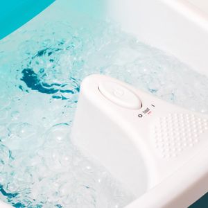 Homedics Foot Spa Massager – White/Blue, Relaxing Home Pedicure
