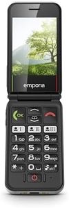 Emporia SIMPLICITYglam.4G Senior Mobile Phone Without Contract, Folding Mobile Phone with Large Buttons, Emergency Button, 2.8 Inch Colour Display, High Voltage, 3 Quick Dial Buttons, Includes