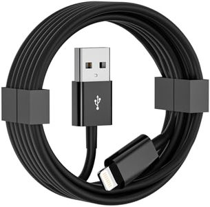 Cveael Car Carplay Cable, 6FT USB A to Lightning Cable Compatible for iPhone 14 13 12 11 Pro Max XR XS X 8 7 6 Plus SE iPad Charger Car Charging Cord (Black)