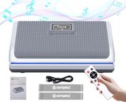 HOTWAVE Vibration Plate Exercise Machine with Bluetooth&LED Lights for Lymphatic Drainage, Power Vibrating Plates Platform for Fitness - Whole Body Shaker Vibration Plate Machine Home Gym