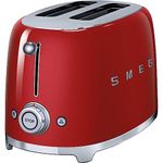 Smeg TSF01RDUK Retro Style 2 Slice Toaster - Red