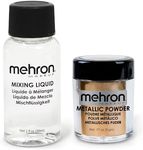 Mehron Metallic Powders And Mixing Liquid - Gold G
