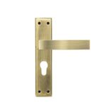 Yale YECM-405-8P-TT-AB Mortise Door Lock for Bedroom/Home/Office/Hotel Suitable for Left/Right Handed Doors, Handle set comes with 8"backplate thumb turn, 3 KEYS cylinder and lock body (Antique brass)