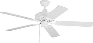 Monte Carlo 5HVO52RZW Haven 52" Outdoor Ceiling Fan, 5 MDF Blades, White - no Light