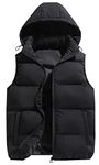 SEAUR Mens Puffer Vest Warm Down Zipper Lightweight Waterproof Sleeveless Coat Jackets Us M= Tag 2XL