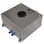 labwork Polished Aluminum 15 Gallon Racing Drift Fuel Cell Tank+Level Sender