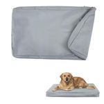 Dog Bed Cover,Waterproof Canvas Dog Crate Mattress Cover,Washable&Removable Bed Covers for Dogs,Replacement Dog Bed Cover with Zipper,Indoor Bed Protector for Pet Covers (L: 40L x 27W x 4H inch)