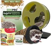 Exotic Nutrition Starter Package for Hedgehogs - Includes Exercise Wheel, Healthy Food, Natural Treat, Multi-Vitamin & Hideout