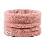 PEECABE Kids Scarf Winter Fleece Toddler Scarf Baby Boy Girl Fuzzy Soft Cold Weather Pullover Neck Warmer Gaiter 1-7T (Pink)