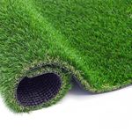 Wonderr Artificial Green Grass Carpet for Balcony (1.5x2 FT) 45mm Realistic Grass Mat, Indoor Outdoor Garden Rug with Drainage Holes