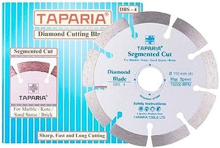 Taparia DBS-4 110Mm Diamond Cutting Blade Segmented Cut - 1 piece