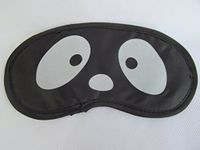 Fat-catz-copy-catz Quality kids adults novelty eye sleeping travel mask cover shade (black panda)