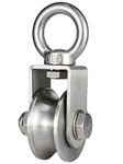 KCNOFNC Pulley Steel Cable with 2 Ball Bearings, Fitness 304 Stainless Steel, Load Capacity 500 kg