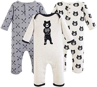 Yoga Sprout Baby Cotton Union Suit, Bear Hugs 3Pk, 18-24 Months (24M)