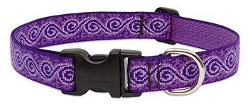 Large Dog Collar by Lupine 1" Wide Jelly Roll Design adjusts from 16" to 28"