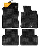 FSW - Tailored Mats - Fits HONDA Civic 2017-2021 - HEAVY DUTY 3mm Rubber Matting - Anti Slip Mat - Waterproof, Non Slip Car Floor Mat, Fitted with Clips & Anti Slip Backing - 4 Rubber Floor Mat Set