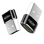 USB C Female to USB Male Adapter 2Pack,Type A Charger Port Converter for iPhone 11 12 13 Max,SE 2020,iPad Pro 11 12.9 5th Mini 6 6th Generation 2021,S21 21,Samsung Galaxy Note 10 S20 Plus 20 FE Ultra