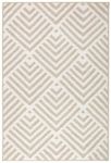 Dash & Albert x Bunny Williams Cleo Cement Machine Washable Rug, 3 X 5 Feet, Neutral Geometric Pattern