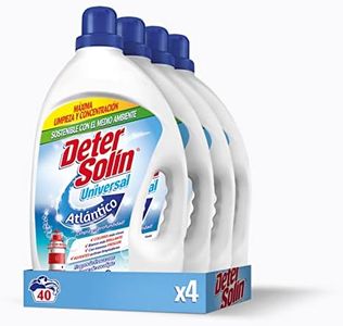 Detersolin Detergente líquido UNIVERSAL - perfume ATLÁNTICO, Pack de 4x40D, Total 160 Lavados (8L)