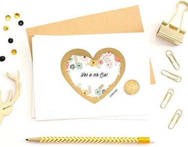 Anunciar Embarazo Abuelos, Tía, Hermana, Tíos, Papá ⎪Tarjeta Rasca Anuncio Embarazo (TÍA)