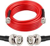 MOOKEERF BNC Male to BNC Male Coaxial Cable 50 ohm Ultra Low Loss RG8X Coax Cable BNC Cable for Antenna, RF Radio, Modem, Oscilloscope, Spectrum, Analyzer, Signal Generator (25FT)