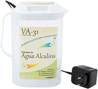 VA-31 Agua Alcalina Water Ionizer: 1 Liter Alkaline (pH 9.5), 0.5 Liter Acidic (pH 4) in 10 Min, No Filters/Spare Parts, Portable, Titanium Electrodes