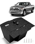 Center Console Safe Gun Safe Box Compatible with 2009-2018 Dodge Ram 1500 2500 3500 and 2019 Dodge Ram 1500 Classic with 4-Digit Combo Lock, Center Console Organizer