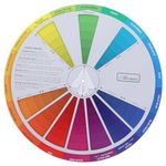 Healifty Colour Wheel Color Board Chart Artist Color Guide Tool for Painting & Nail & Interior Design