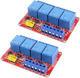 AEDIKO 2pcs DC 12V Relay Module 4 Channel Relay Board Shield with Optocoupler Isolation Suport High/Low Level Trigger