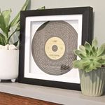 Personalised gold, silver or copper foil printed favourite song lyrics record print gift, any song, any colour scheme