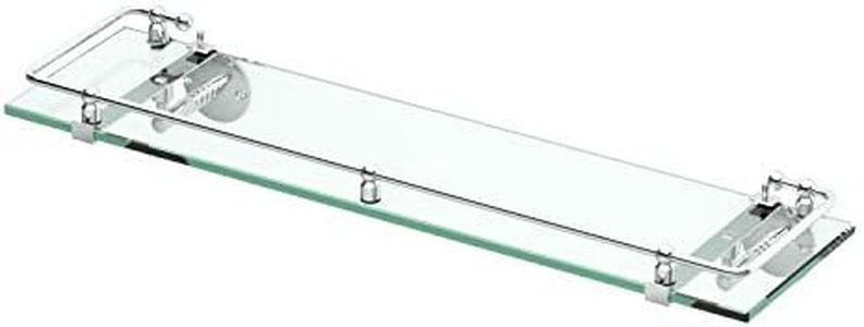 Gatco 1438C Glass Railing Shelf, Chrome