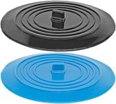 Silicone Sink Drain Plug, Set of 2 - Extra Wide 6-Inch Diameter - Great for Kitchen Sinks, Disposals, Bathtubs, More!