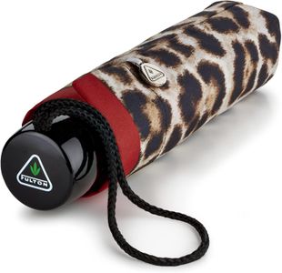 Fulton Minilite Leopard Print Compact Umbrella – Lightweight Travel