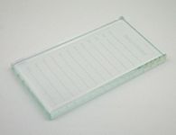 EMILYSTORES Crystal Tray Glass Eye Lash Stand Pallet Holder for Eyelash Extensions 4.5"X2.5"X0.4" 1PC