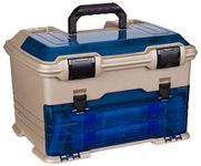 Flambeau Tackle T5 Pro Multi-Loader Tackle Box (Gold/Blue, 17.5x12.5x11-Inch)