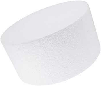 Bright Creations 8 Inch Round Cake Dummy, Foam Cake Form (White, 8x4 Inches)